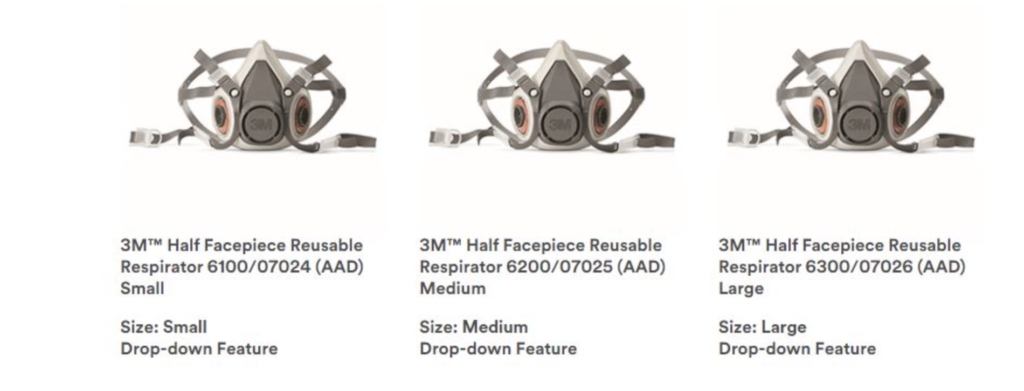 3M™ Half Facepiece Reusable Respirator 6200