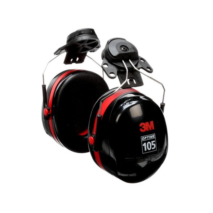 3M™ PELTOR™ Optime™ 105 Earmuffs H10P3E, Hard Hat Attached